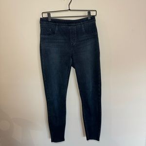 Spanx Jeans Women's MD Blue Medium Wash Denim Leggings Pull On Skinny Ankle